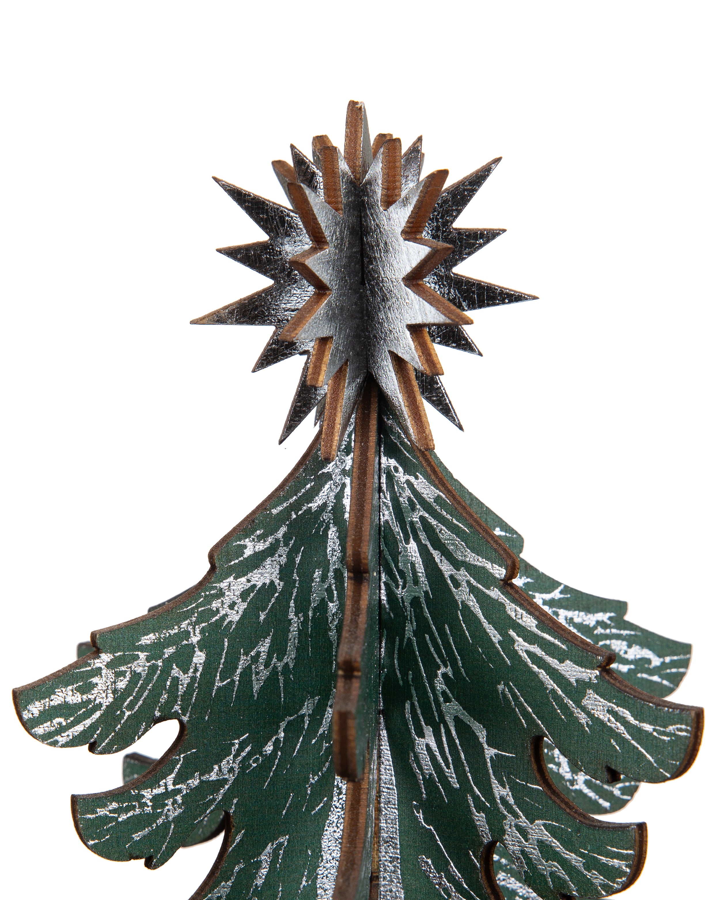 Wooden Christmas Tree | Medium Silver