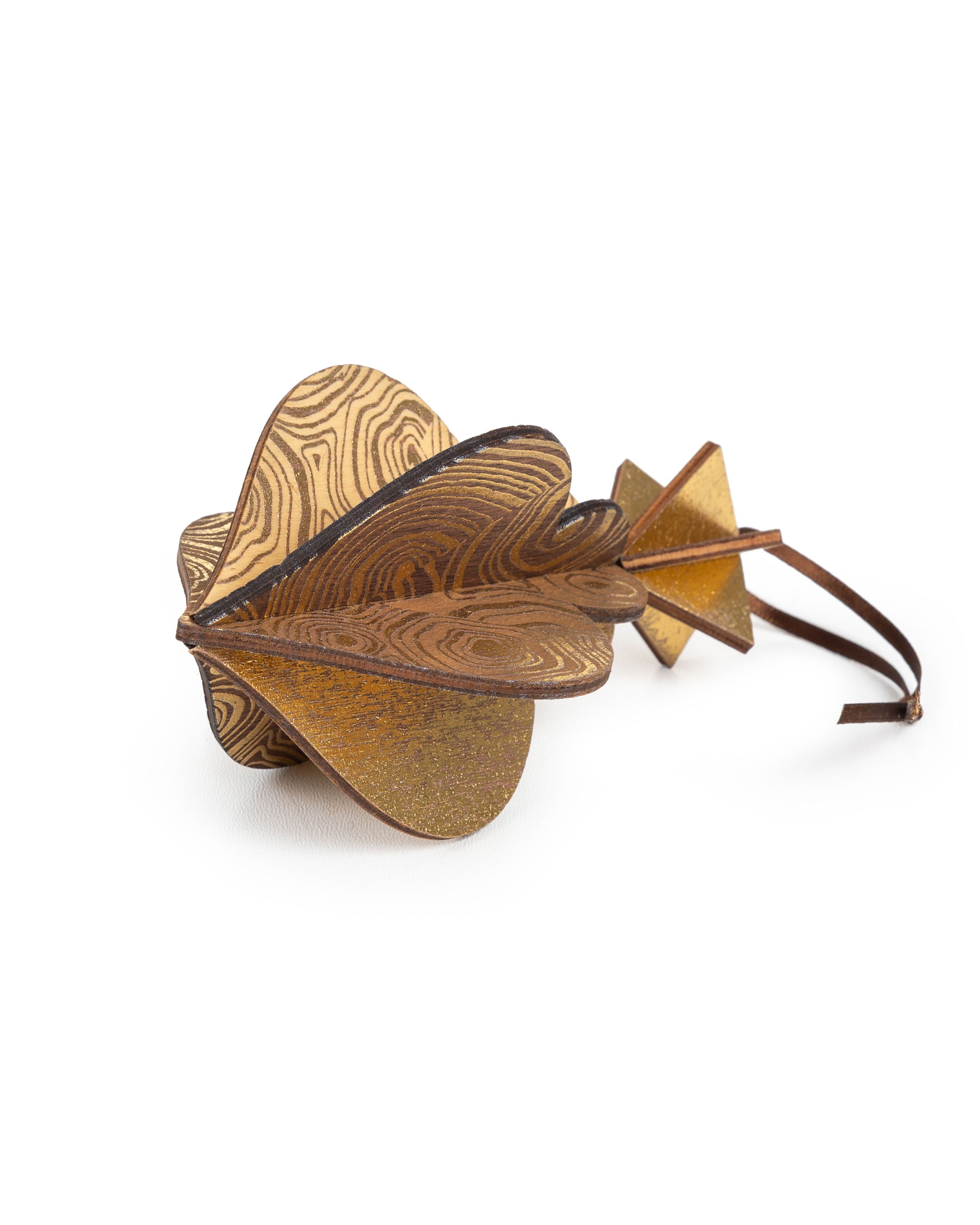 Wooden Bauble | PontyPine in Coffee/Bone