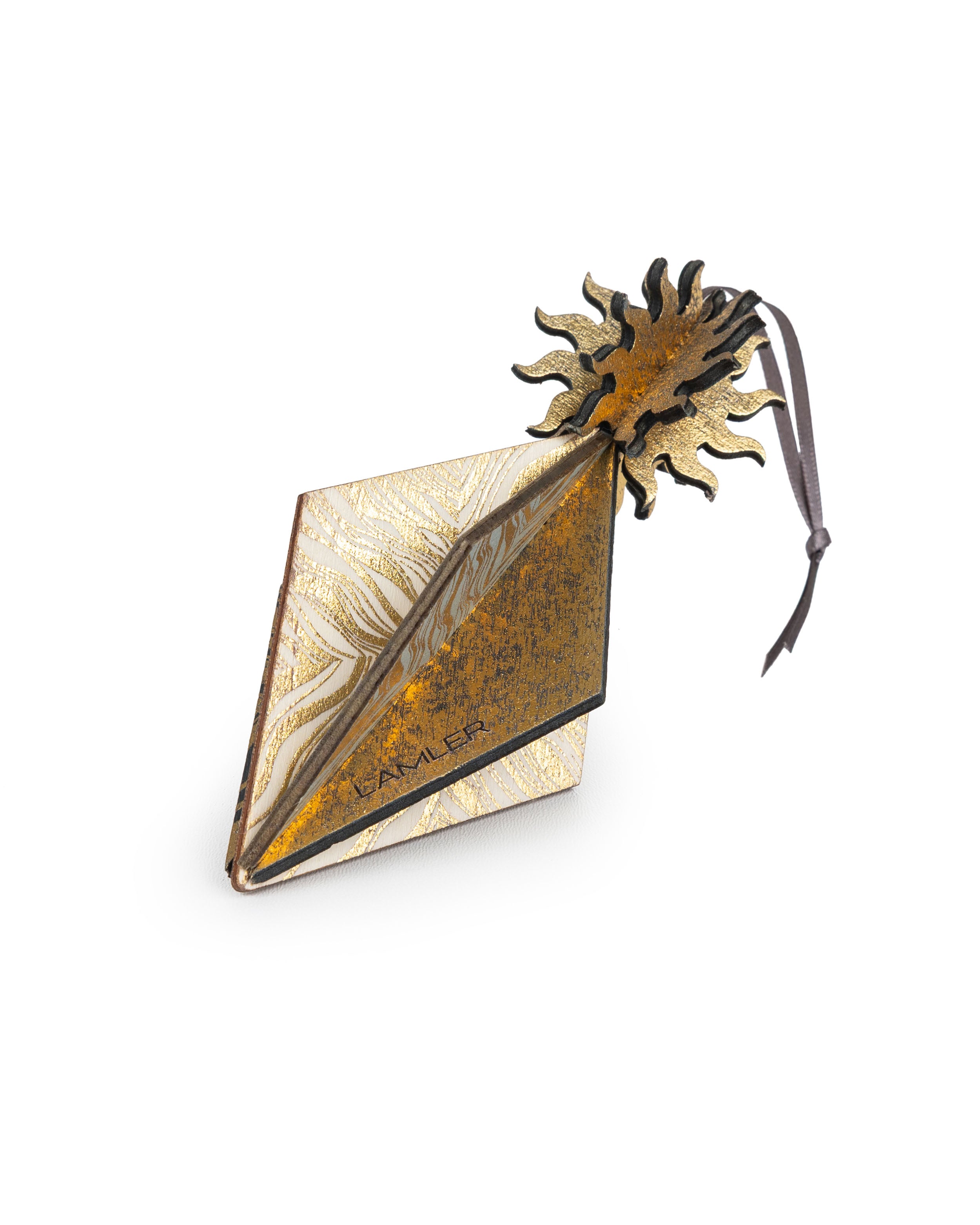 Wooden Bauble | Seed Head in Charcoal