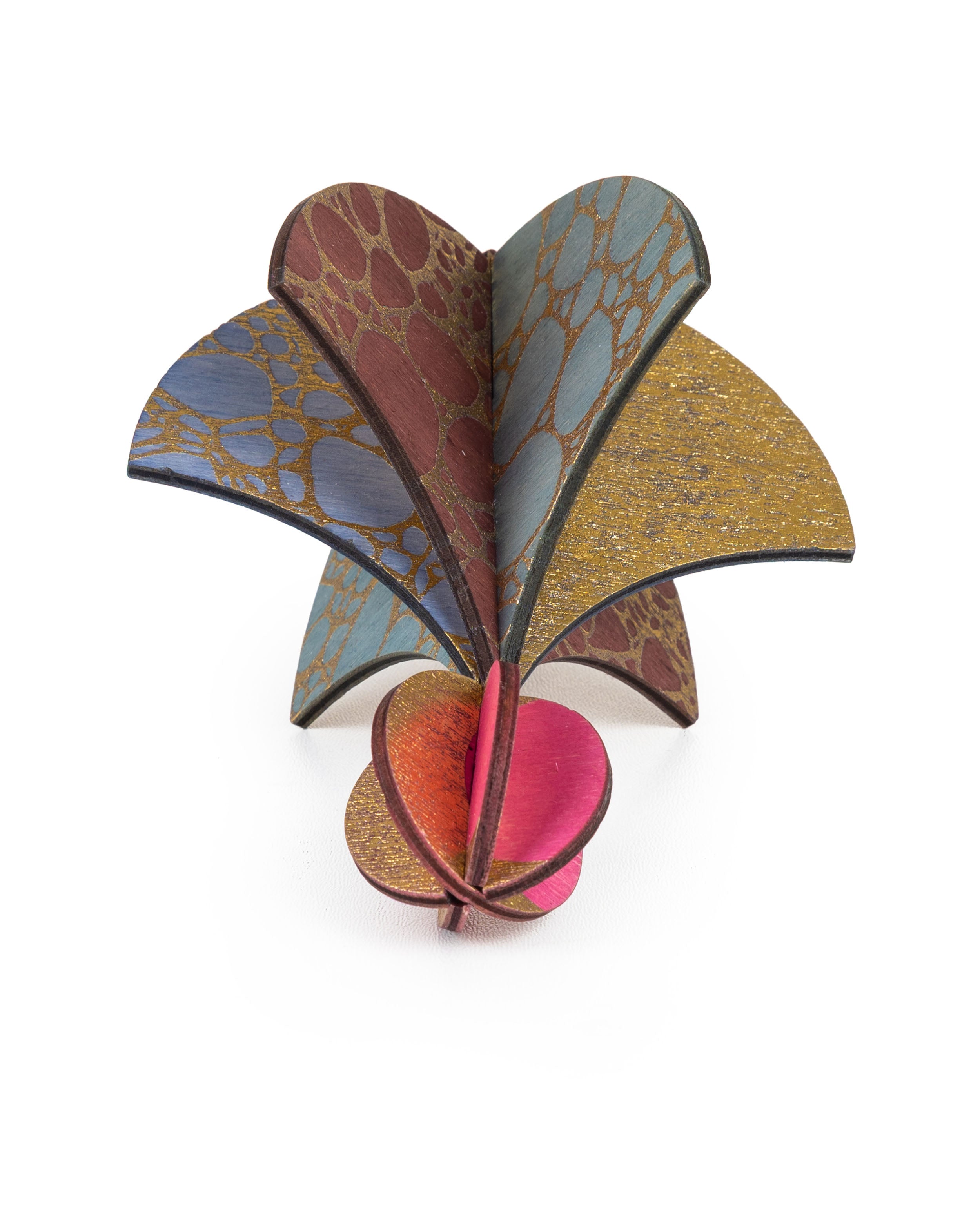 Wooden Bauble | Parachute in Soft Blue/Pinks