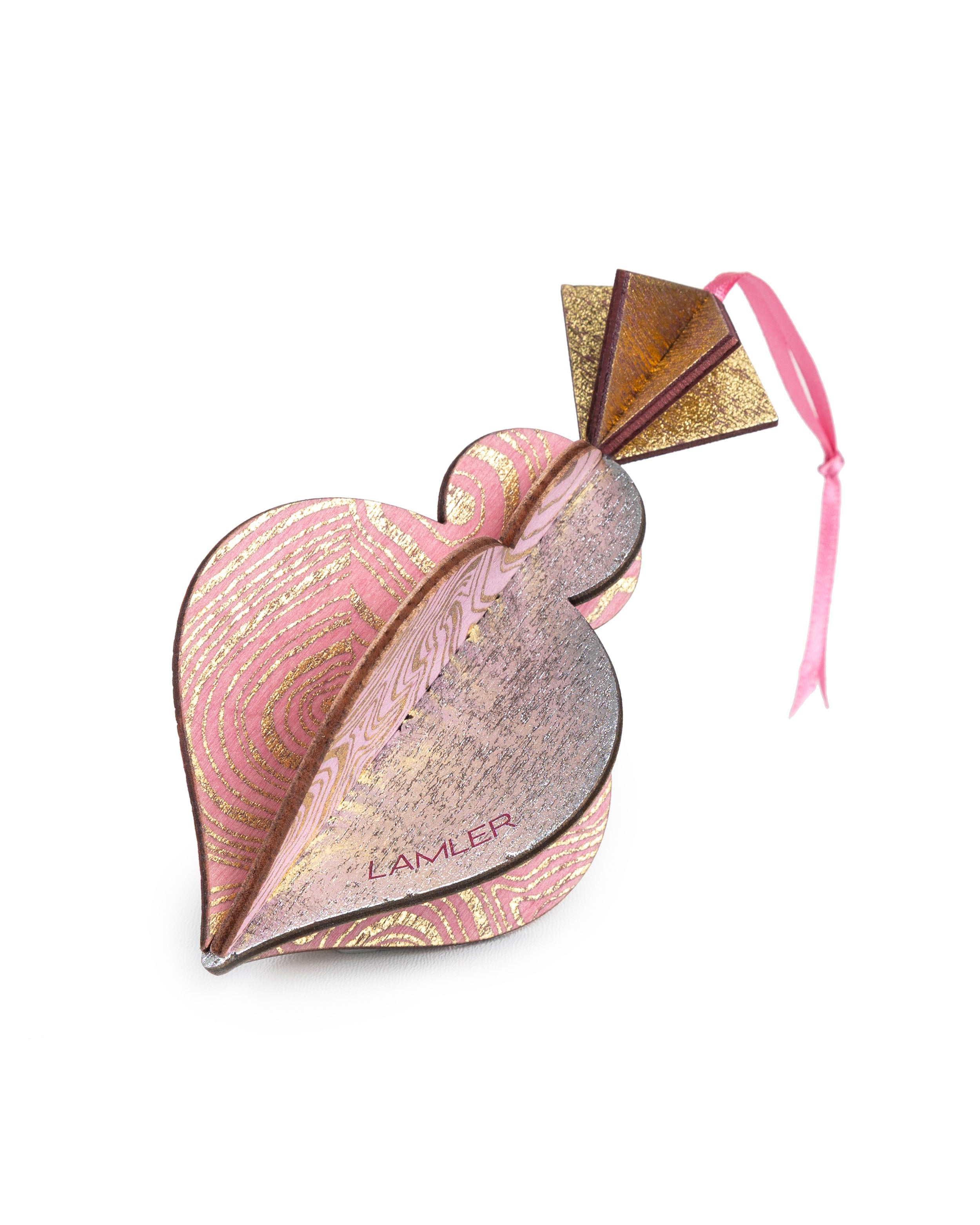 Wooden Bauble | PontyPine in Pink