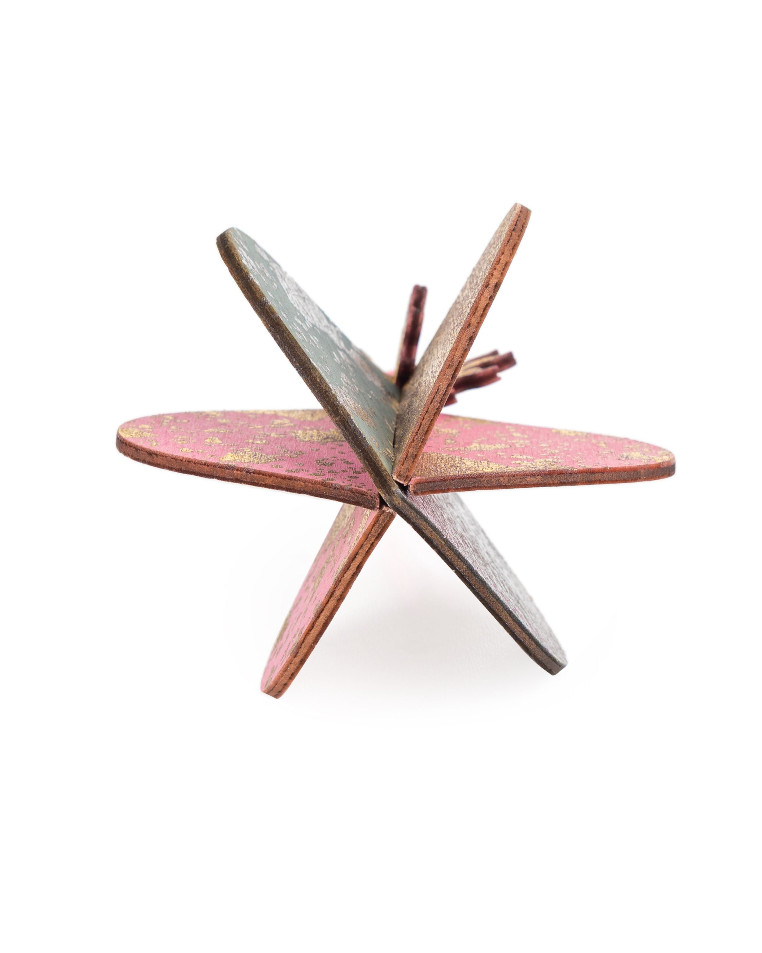 Wooden Bauble | Meringue in Pink