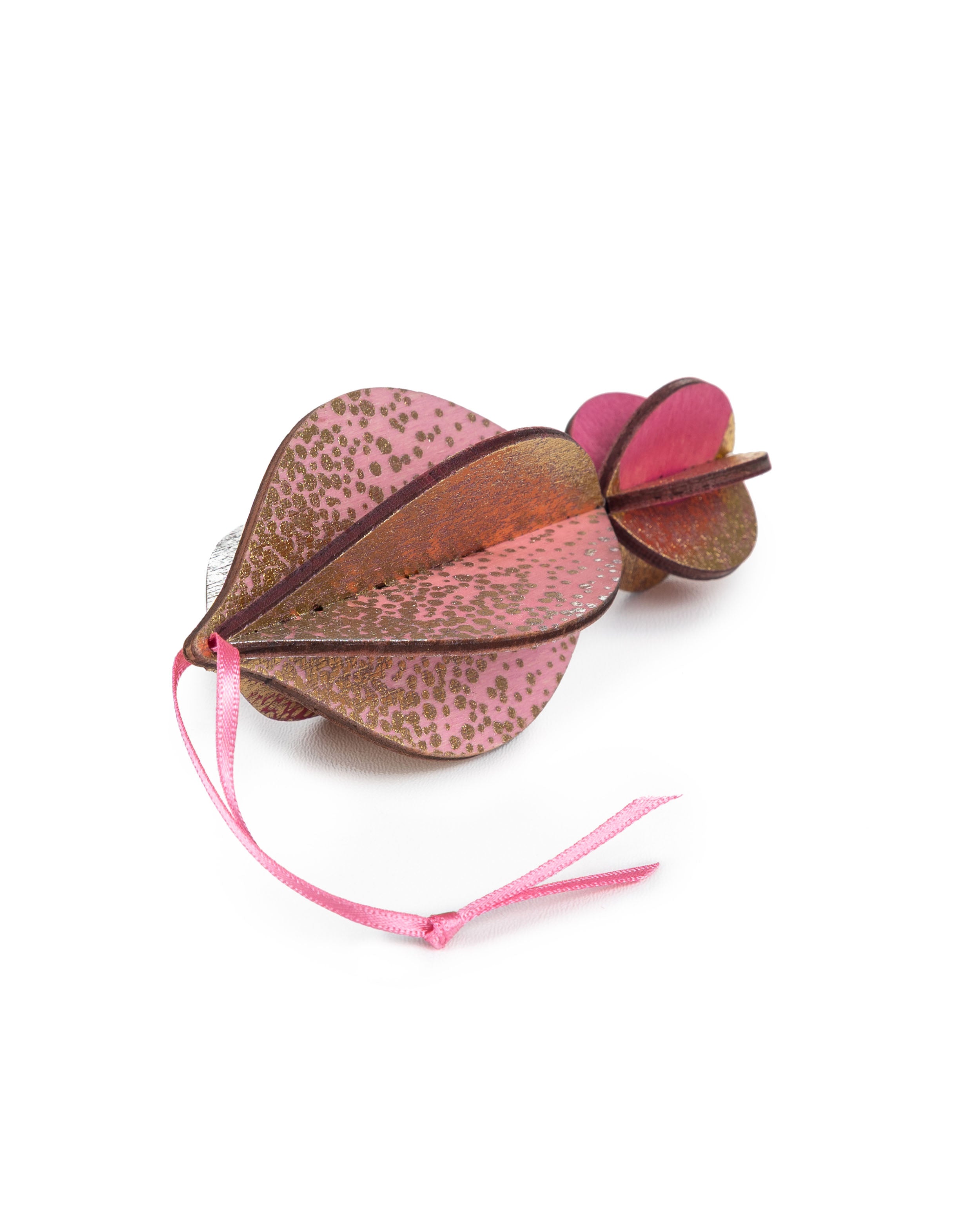 Wooden Bauble | Petal in Pink