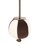Velvet Segment Bauble | Ivory/Chocolate