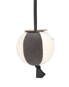 Velvet Segment Bauble | Ivory/Charcoal
