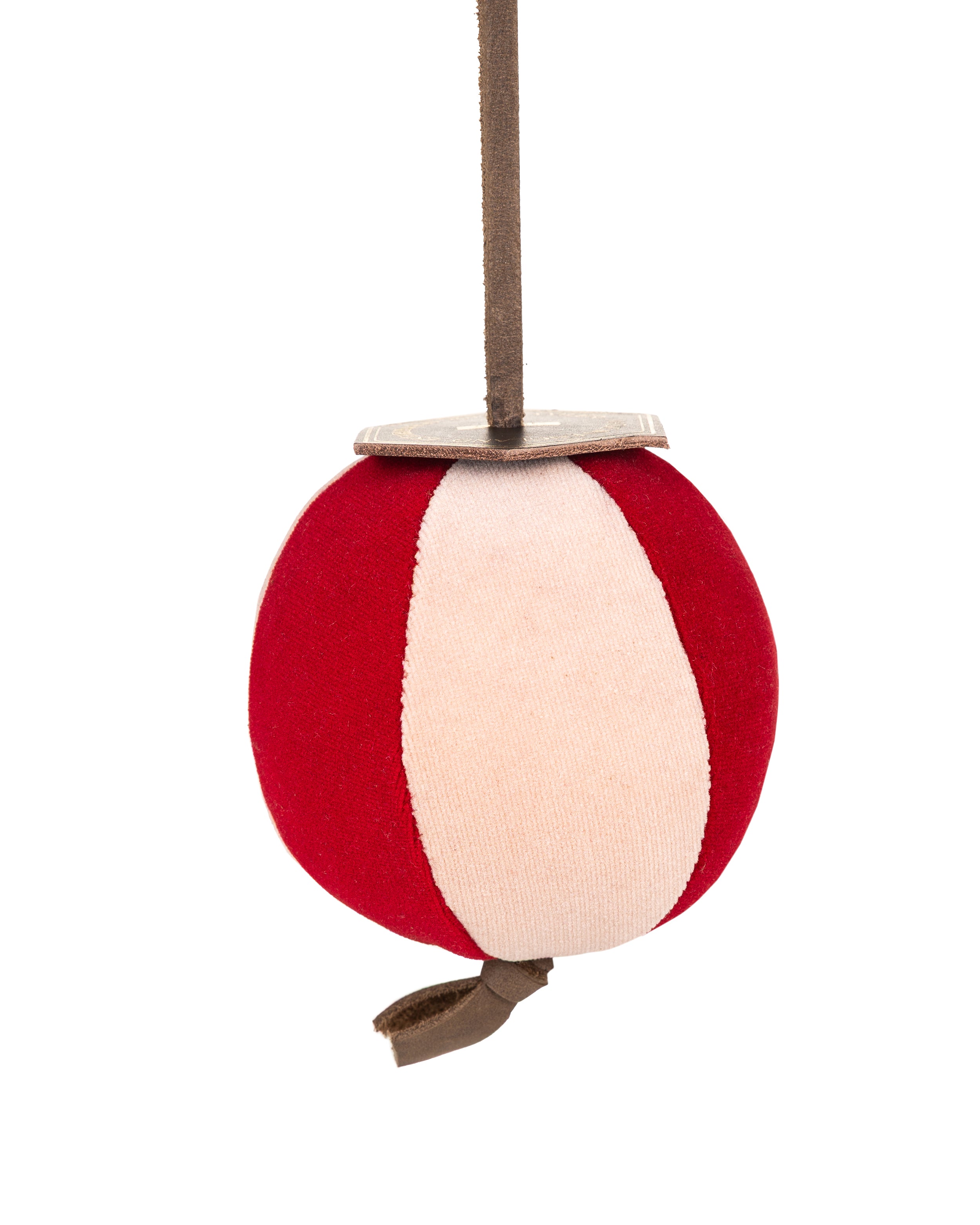 Velvet Segment Bauble | Powder Pink/Hot Red