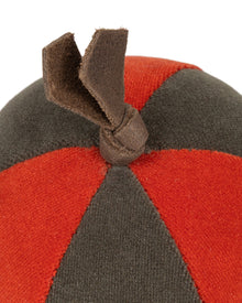 Velvet Segment Bauble | Khaki/Rich Orange