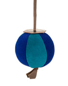 Velvet Segment Bauble | Electric Blue/Deep Turquoise