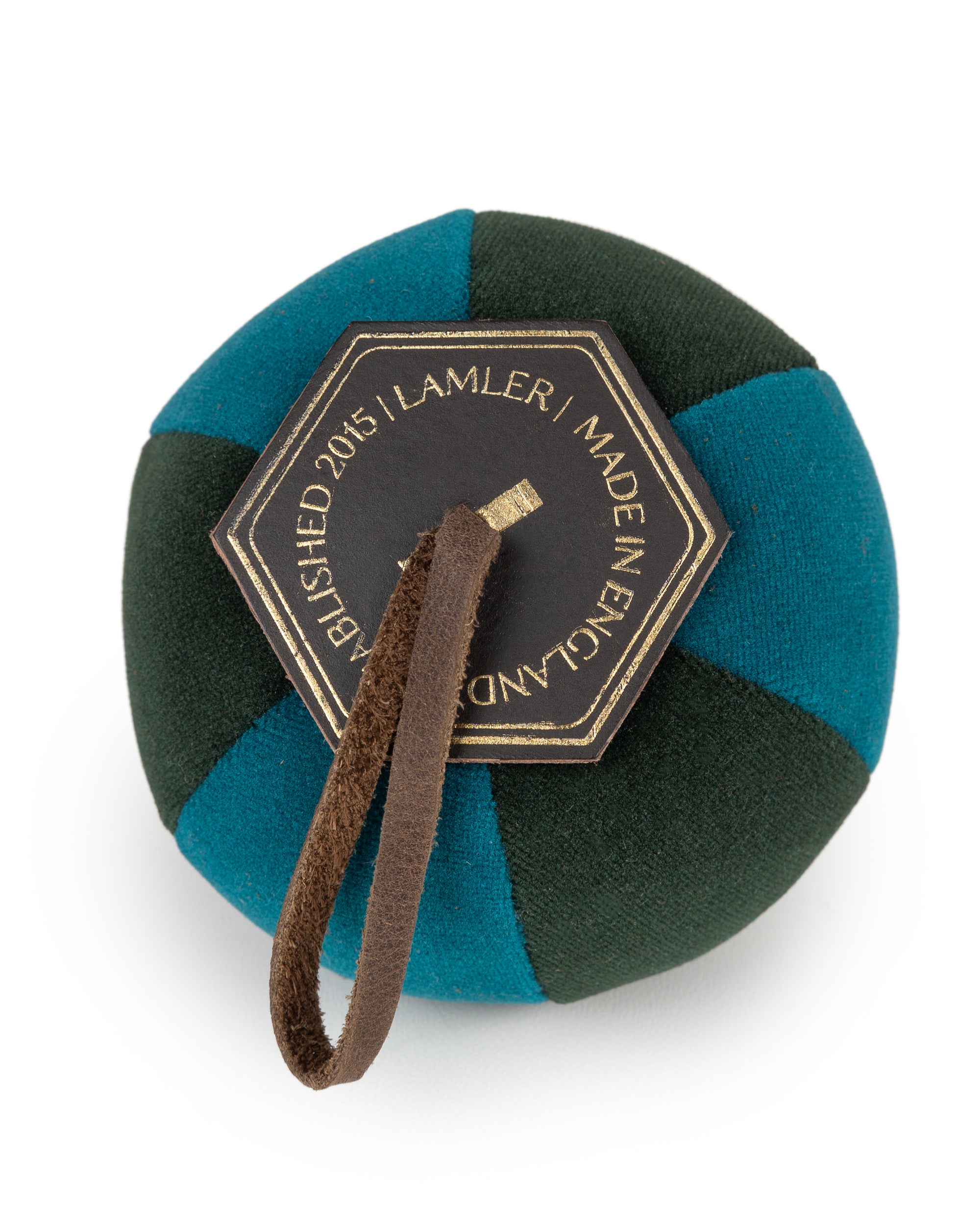 Velvet Segment Bauble | Forest Green/Deep Turquoise