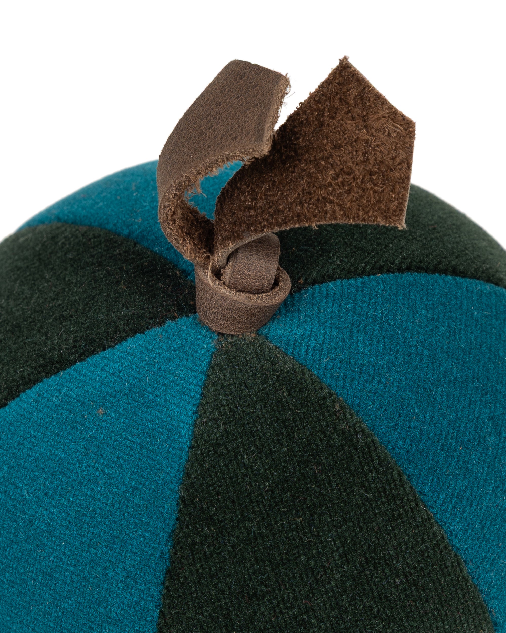 Velvet Segment Bauble | Forest Green/Deep Turquoise