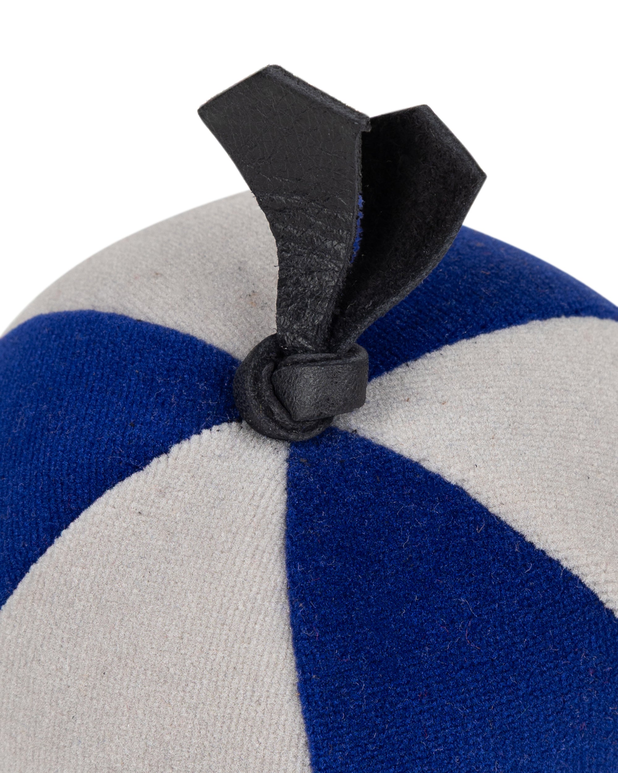 Velvet Segment Bauble | Electric Blue/Mist Grey