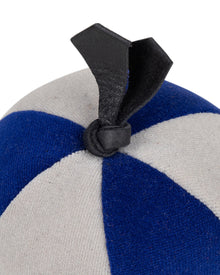 Velvet Segment Bauble | Electric Blue/Mist Grey