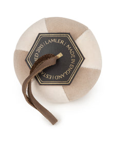 Velvet Segment Bauble | Ivory/Sand