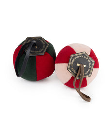 Velvet Segment Bauble | Powder Pink/Hot Red