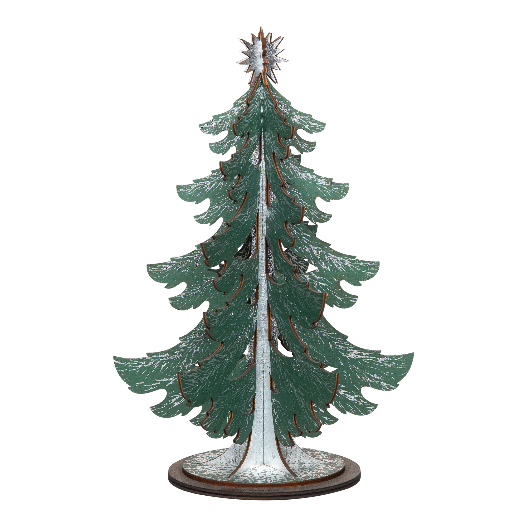 Wooden Christmas Tree | Medium Silver
