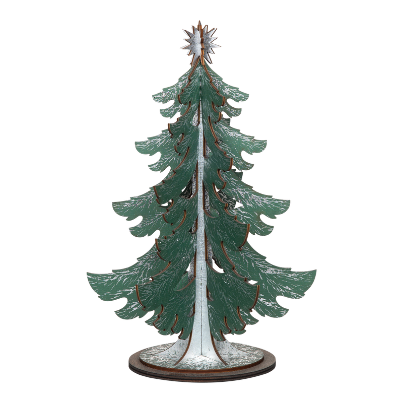 Wooden Christmas Tree | Medium Silver