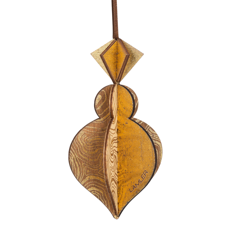 Wooden Bauble | PontyPine in Coffee/Bone