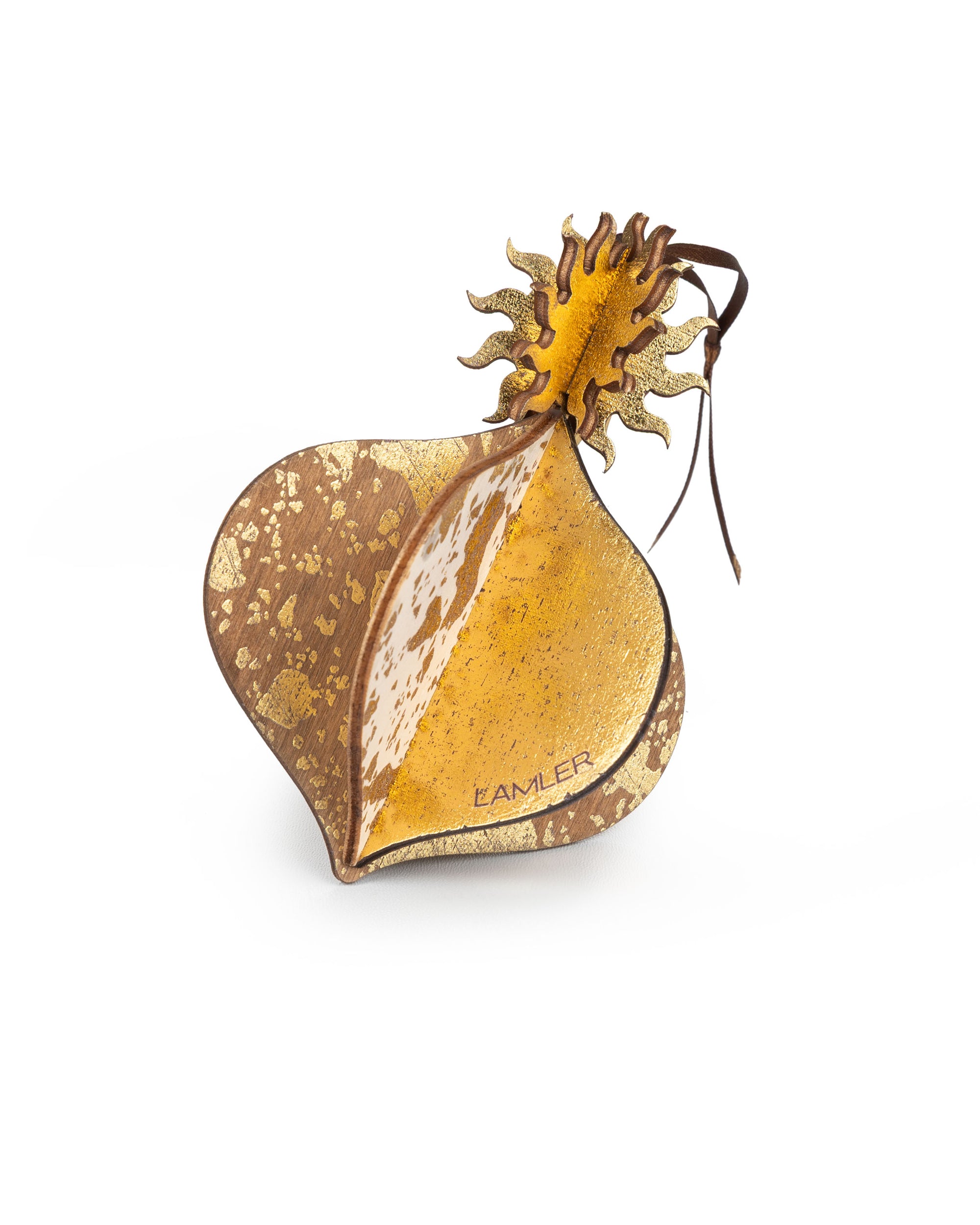 Wooden Bauble | Meringue in Coffee/Bone