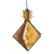 Wooden Bauble | Diamond Tile in Coffee/Black