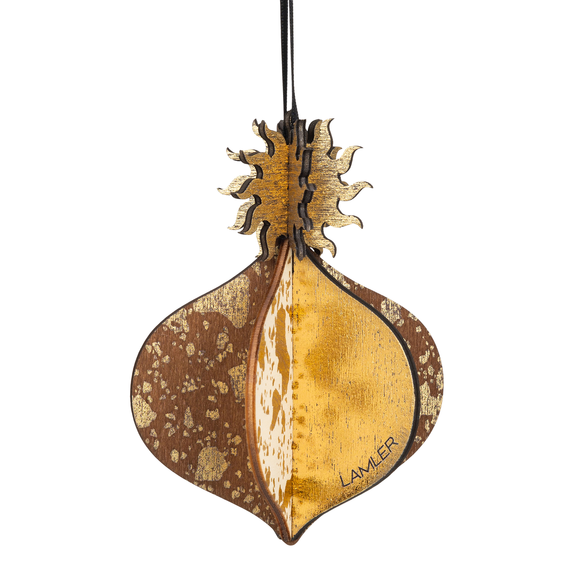 Wooden Bauble | Meringue in Coffee/Bone