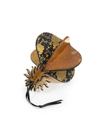 Wooden Bauble | Meringue in Coffee/Black