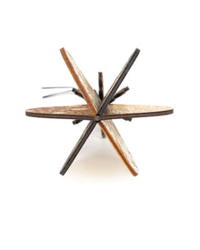 Wooden Bauble | Meringue in Coffee/Black