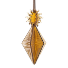 Wooden Bauble | Seed Head in Coffee/Bone