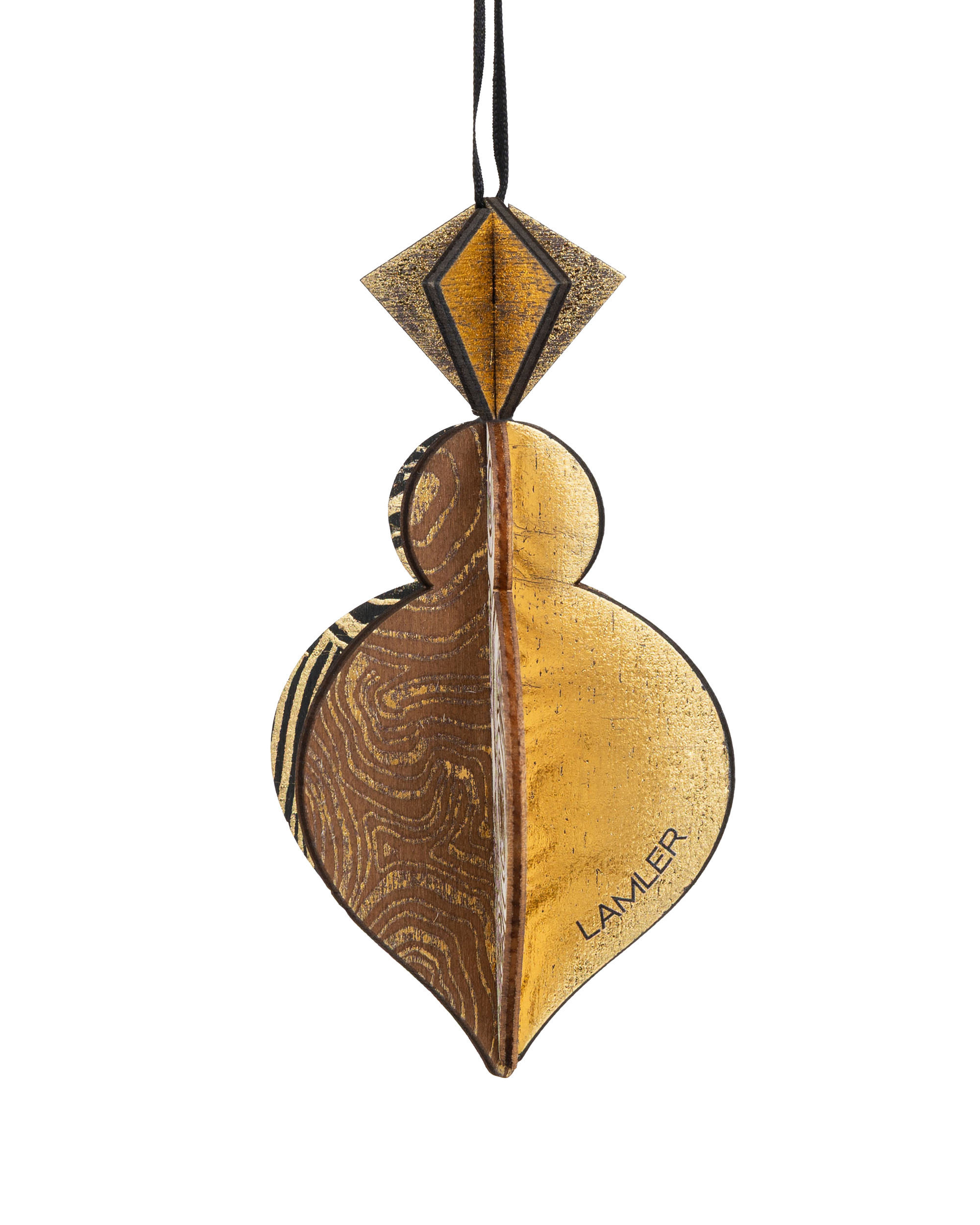 Wooden Bauble | PontyPine in Black/Brown