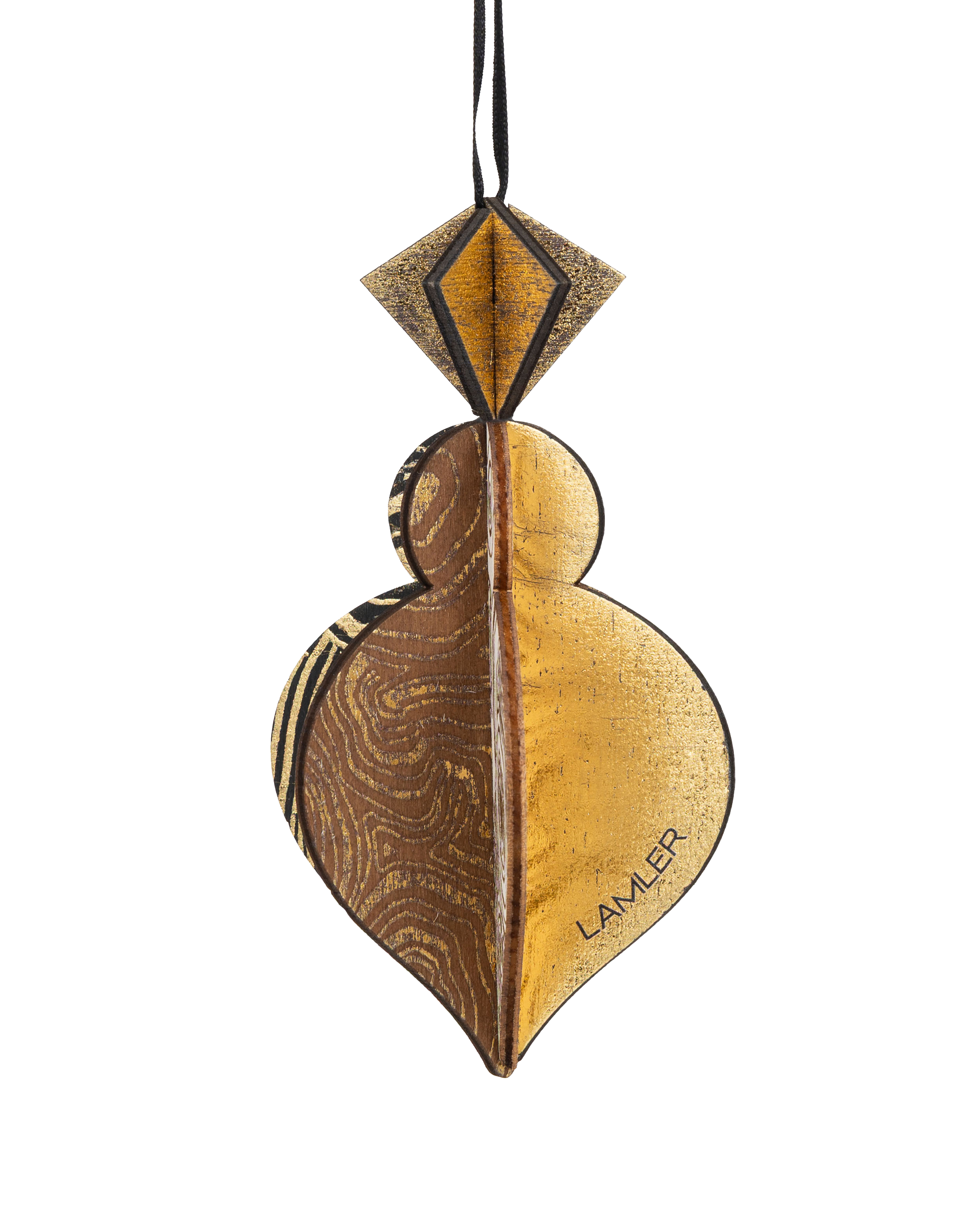 Wooden Bauble | PontyPine in Black/Brown