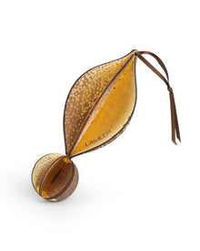 Wooden Bauble | Petal in Coffee/Bone