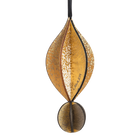 Wooden Bauble | Petal in Coffee/Black