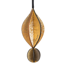 Wooden Bauble | Petal in Coffee/Black