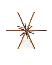 Wooden Bauble | Diamond Tile in Coffee/Bone