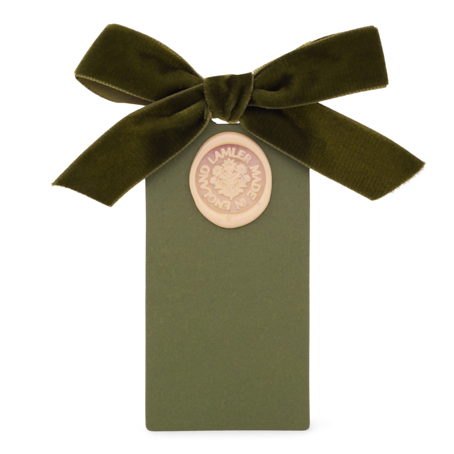 6 Waxed Card Tags | Seaweed Green