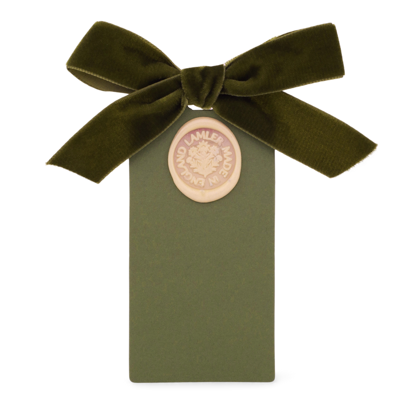 6 Waxed Card Tags | Seaweed Green