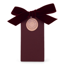 6 Waxed Card Tags | Burgundy