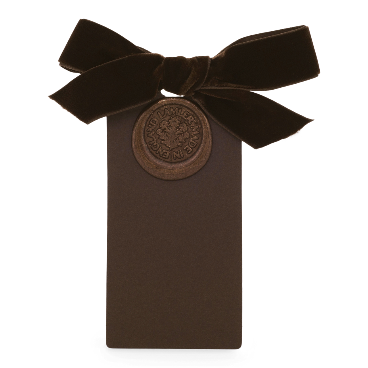 6 Waxed Card Tags | Chocolate