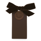 6 Waxed Card Tags | Chocolate