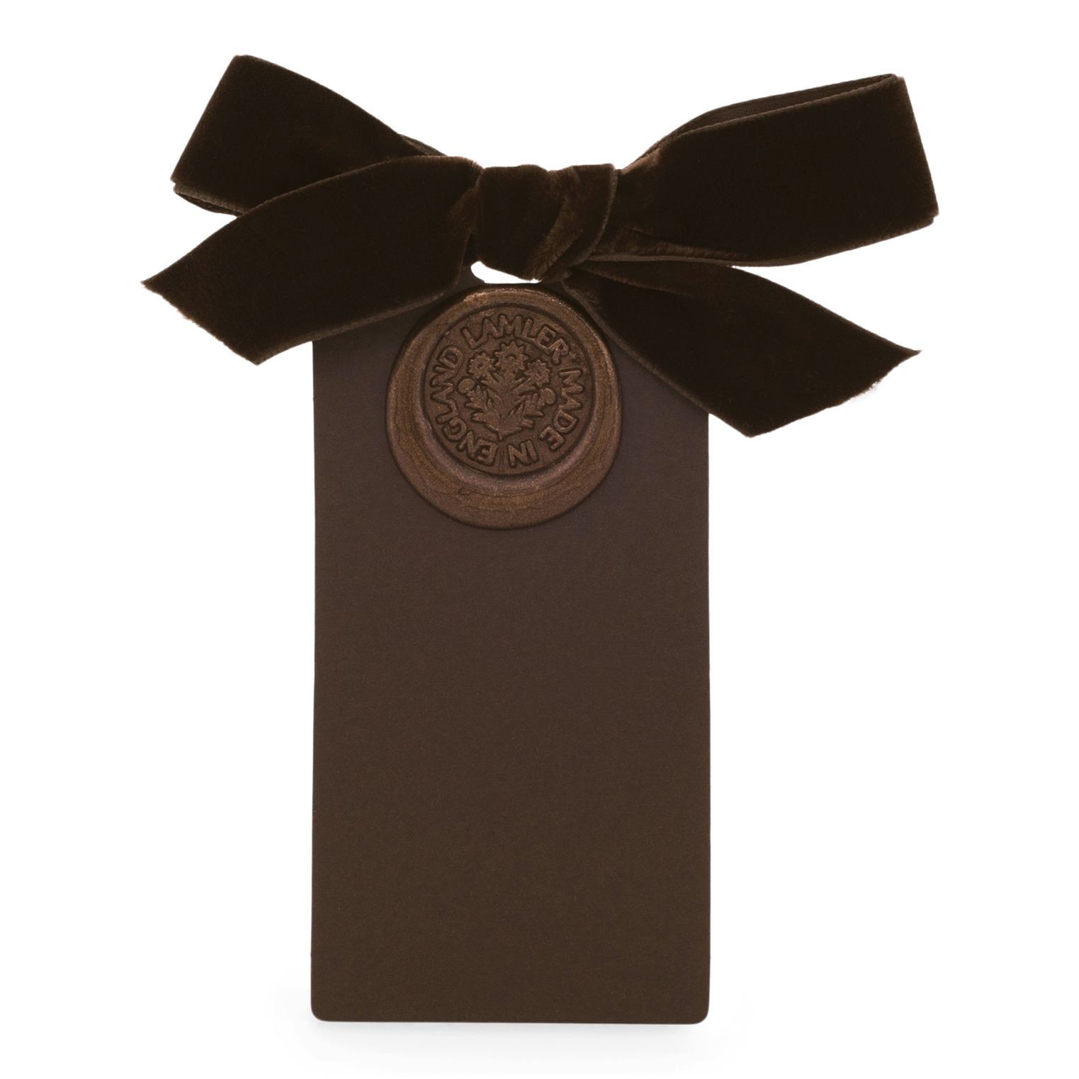 6 Waxed Card Tags | Chocolate