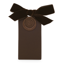 6 Waxed Card Tags | Chocolate