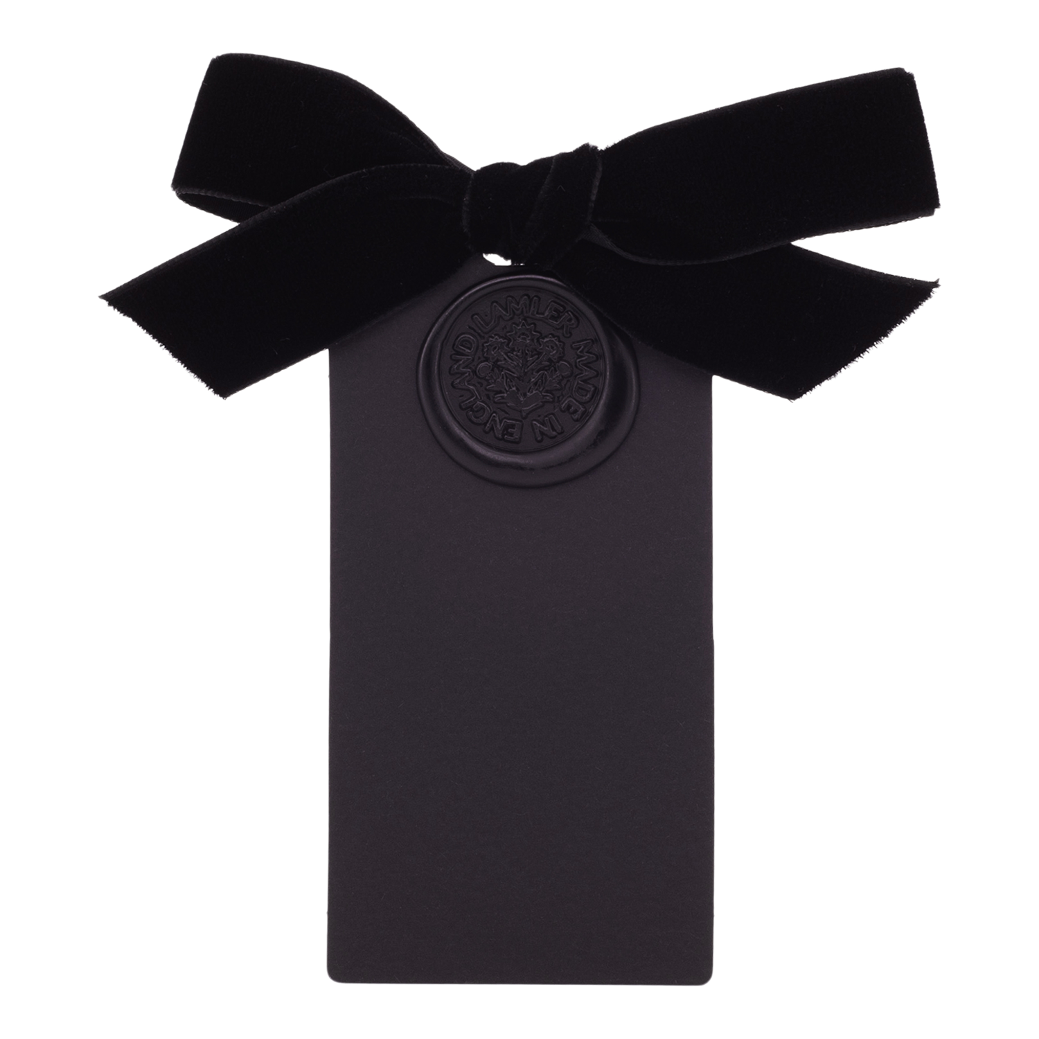 6 Waxed Card Tags | Cinder Black