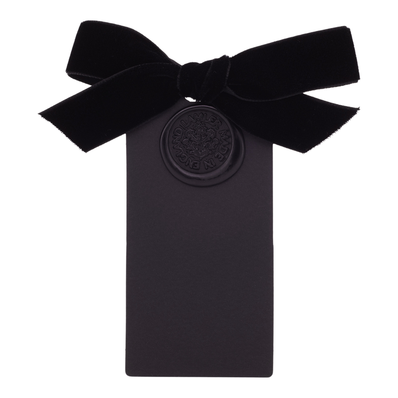 6 Waxed Card Tags | Cinder Black