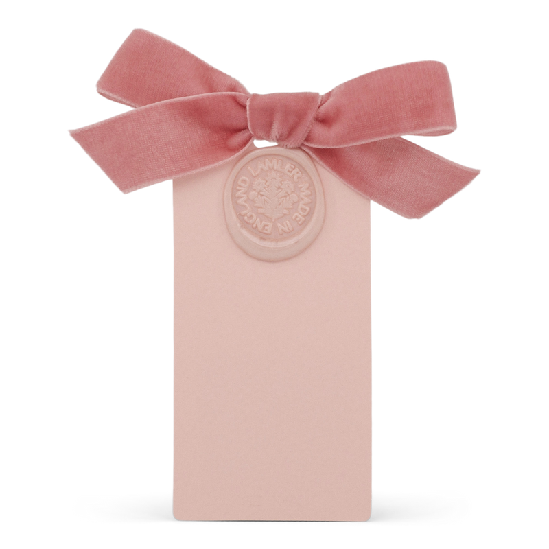 6 Waxed Card Tags | Pink