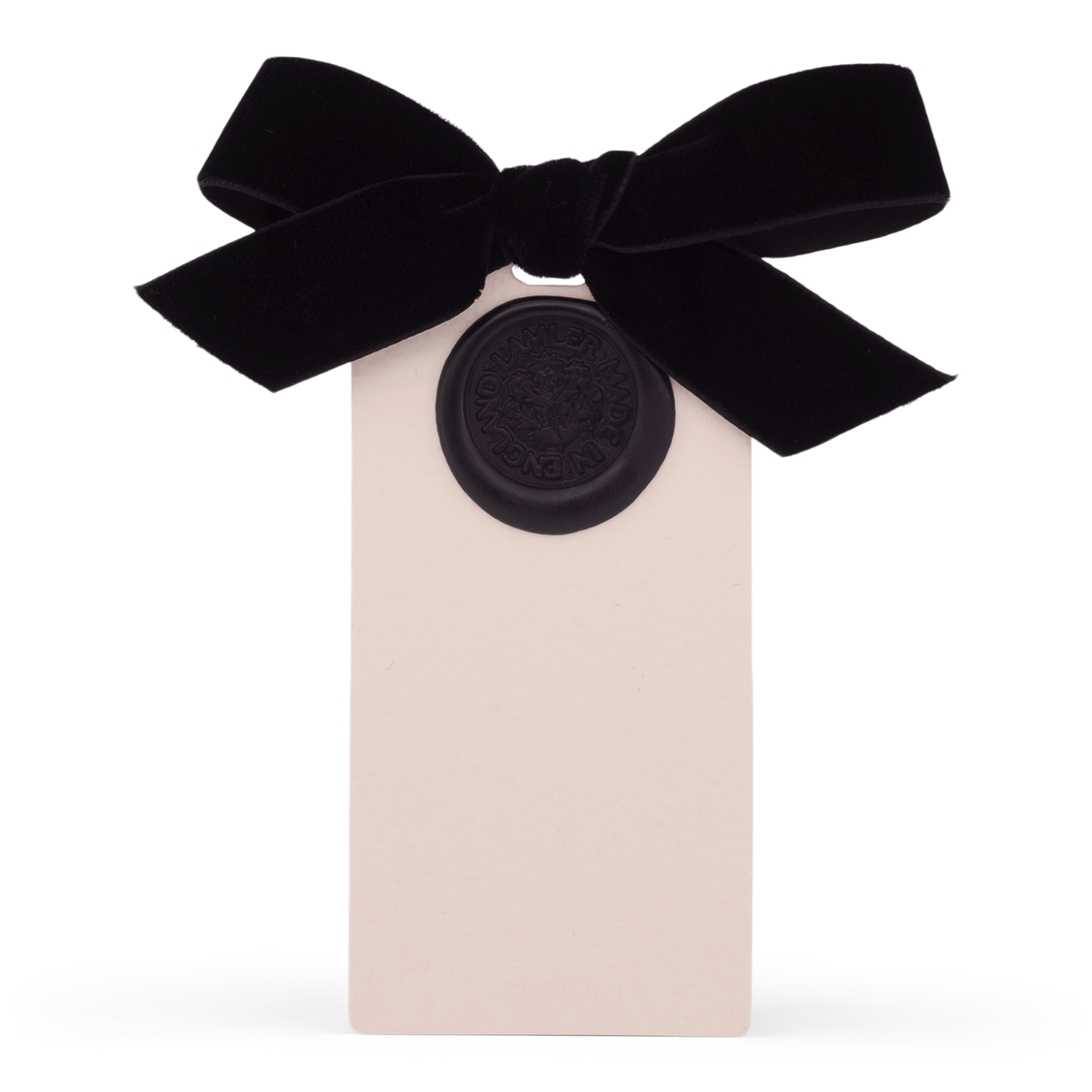 6 Waxed Card Tags | Velum & Black