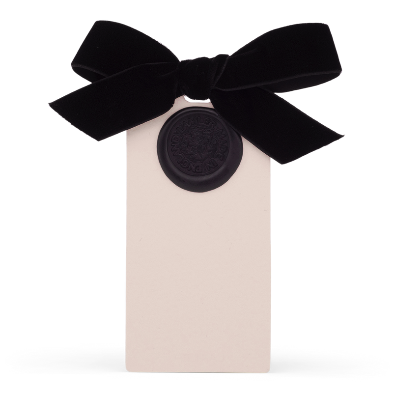 6 Waxed Card Tags | Velum & Black