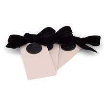 6 Waxed Card Tags | Velum & Black