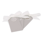 6 Waxed Card Tags | Sea Mist Grey