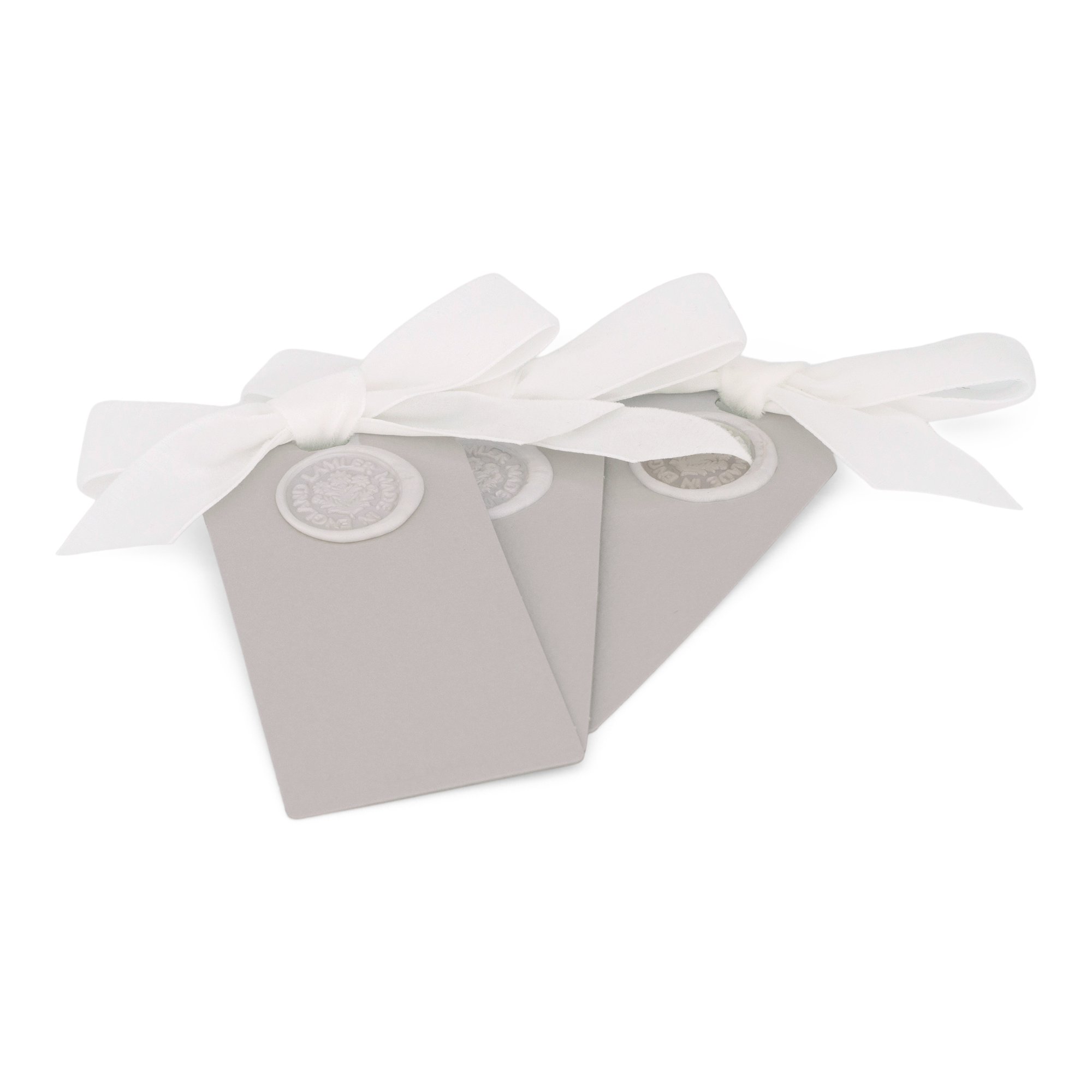 6 Waxed Card Tags | Sea Mist Grey