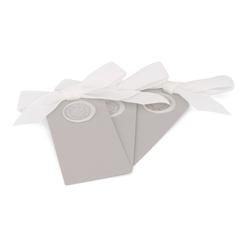 6 Waxed Card Tags | Sea Mist Grey