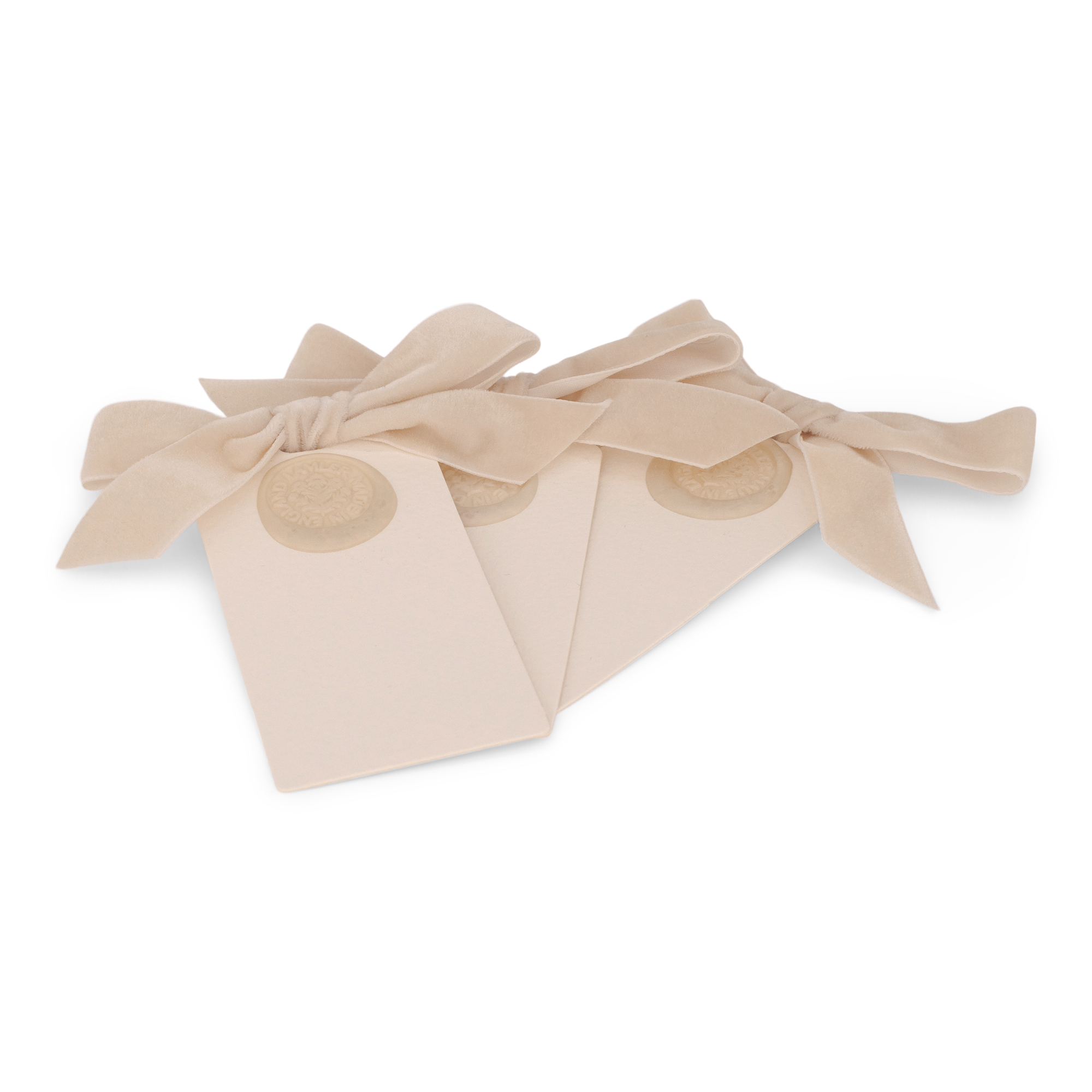 6 Waxed Card Tags | Velum & Pearl